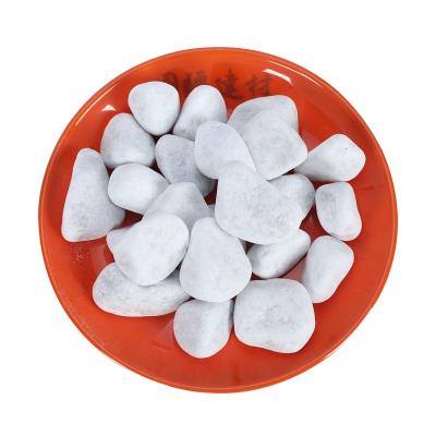 China Natural Horticultural Gravel Building Materials For Driveway Paver Garden Tianjin White Pebble Opal-Crush Decorative Stones For Sale for sale