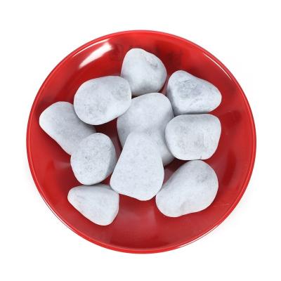 China Natural wholesale driveway gravel building materials snow white pebbles edging decorative-wall-stone paving for garden interior for sale