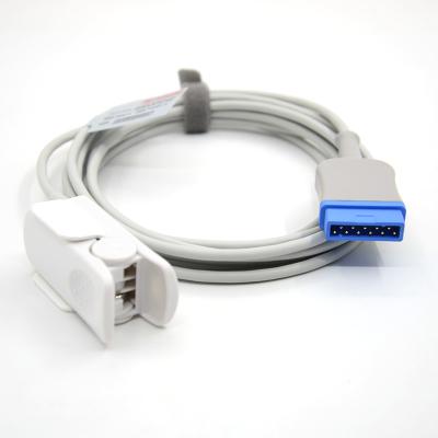 Κίνα GE 11 καρφίτσες Μεγάλων δάχτυλο TPU Gray Spo2 Sensor Cable Single Pack για όλους τους τύπους ασθενών CE πιστοποιημένο προς πώληση