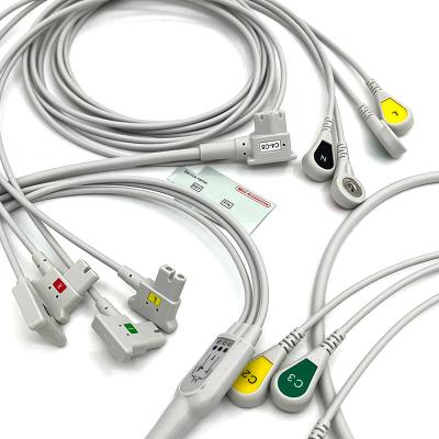 中国 PH 10lead TC30 LEAD WIRES ECG Monitor Cable Gray Color Latex Free Multi Function 販売のため