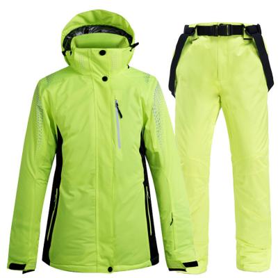 China Hot Sale Plus Size Men's Custom Ski Suit Custom Logo Waterproof Ski Jacket Pants Set High Quality for sale