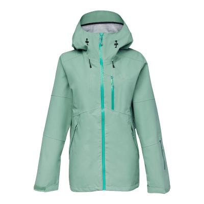 China New Design Women's Ski Jacket Green High Quality Anti-UV Shell Ski Jacket For Women Hard 2022 Custom for sale