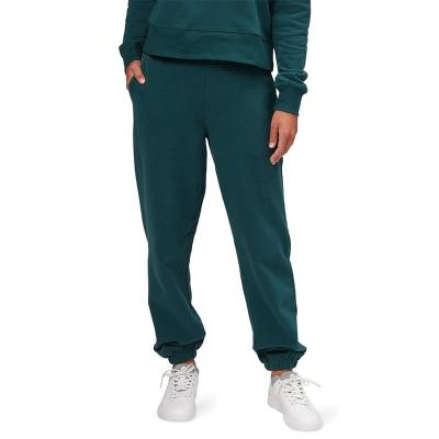 China Plush Fleece Breathable Custom Jogger Pants Plain Dyed Comfortable Lounging Sweatpants Women for sale