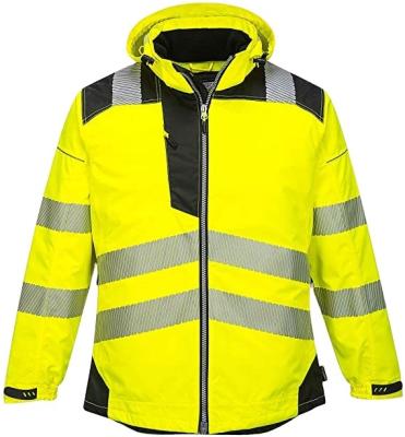 China Yellow Reflective Durable Work Safety Water Proof Men Waist Visibility Jacket More Wear Hi Waterproof for sale