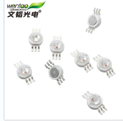 China Epileds 1Watt 350mA RGB Light Red Green Blue High Power Led Chip Led Diode 6legs 3in Street Light/Spotlight/Lawn Led for sale