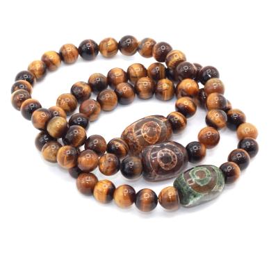 China Tibetan Eye Tiger Eye Natural Stone Bracelet Men's Bracelet Natural Stone Bracelet Yoga Stylish Beaded Jewelry for sale