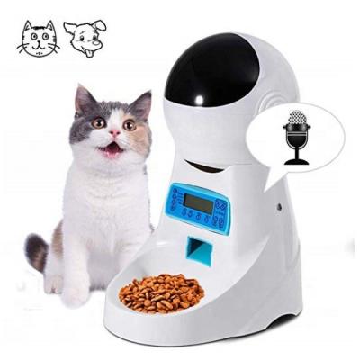 China Cat Dog Timer Programmable Small Pet Food Feeder Automatic Meal Dispenser 4 Large Size Medium Pet Cat Dog for sale