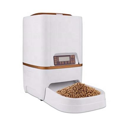 China Cat Dog Timer Programmable Small Pet Food Feeder Automatic Meal Dispenser 4 Large Size Medium Pet Cat Dog for sale