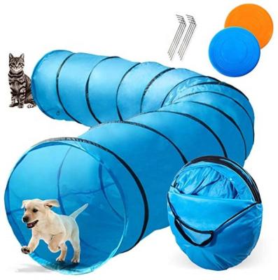 China Sustainable Dog Playing Tunnel 16.5ft Agility Pet Training Tunnel Tube Dogs Outdoor Training Tunnel for sale