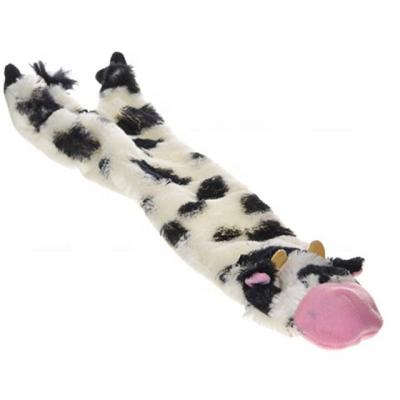 China Viable 14-Inch Cow Dog Toy at Skinneeez Crinklers for sale