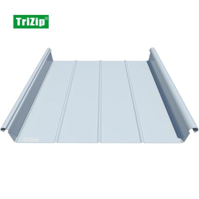 China 330mm Trizip Metal Aluminum Alloy Standing Seam Roofing, Facade, Cladding System-Sports Statium Gymnasium (TD024) for sale