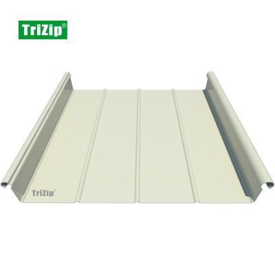 China 430mm Trizip Metal Aluminum Alloy POS Seam Roofing, Facade, Cladding System-Metro Station (TD038) for sale