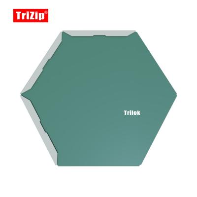 China Trilok modern metal interlocking roofing, wall cladding, facade hexagon shingle tile. for sale