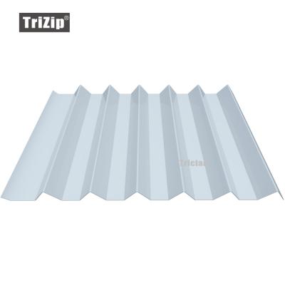 China 600mm Metal Trapezoid Roofing / Wall Cladding Panel For Industrial Factory Building for sale