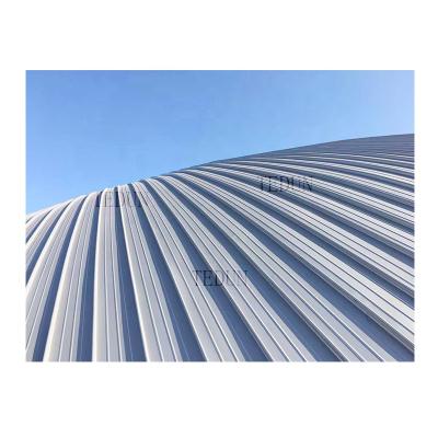 China 0.8-1.2mm Aluminum Alloy Modern Tapered Standing Seam Roofing for sale