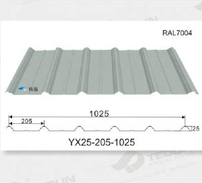 China Hotel Prepainted Aluminum Trapezoidal Wall Cladding Sheet for sale