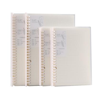 China Spiral Binding Classmate Notebook A5 B5 PP Cover Eco-friendly Paper Tied Custom Loose Leaf Notebook for sale