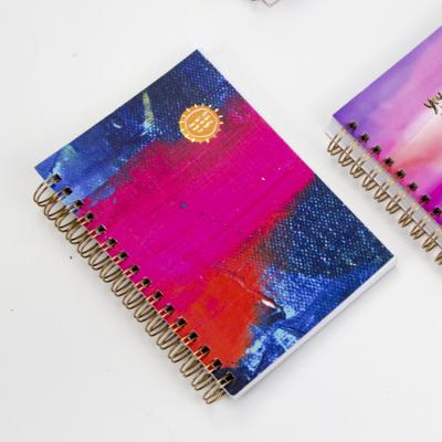 China 2020 new arrivals spiral notebook a6 pocket spiral notebook handmade printing spiral notebook small mini for sale