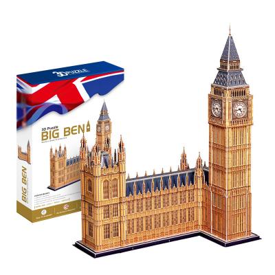 China Big Clever Happy Children Of Big Ben 3d Model Creation Puzzle 3d 2020 Newcomers Big Ben Clever Big Happy Children Of 3d Model Creation Puzzle 3d Paper Painting Puzzle Toys for sale