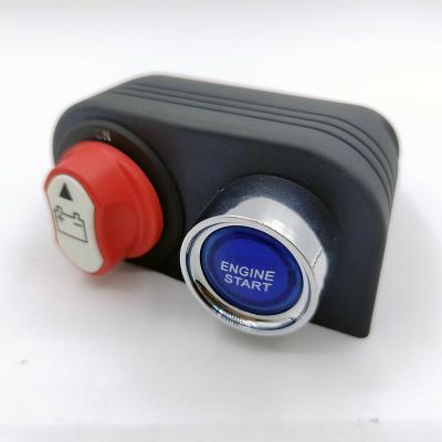 China Car Motorbike 50A Battery Isolator Switch And Motor One-Click Start Switch Panel for sale