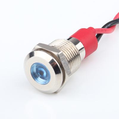 China Copper Plating (Nickel) /Aluminum Oxide 3-220v Round Led Indicator Lights With 10MM Small Mini Lamp Color Double Multicolor Light Indicator for sale