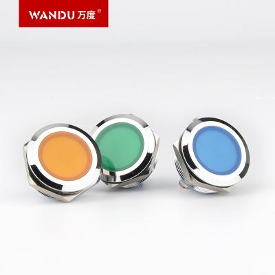 China Sports Stadiums Led Signal Lamp WD 25mm Waterproof Red White Orange Metal Blue Yellow Green Signal Light for sale