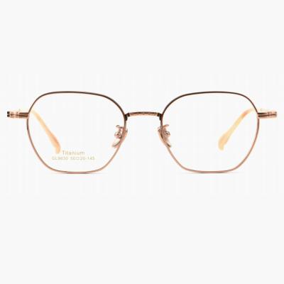 China Fashion Manufacturer Luxury Retro Pure Titanium Eye Optical Glasses Frames Spectacle XM Eyewear Optical Frames for sale