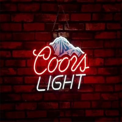 China Buildings that Christmas decoration supplies Coors Light neon sign customs lead neon sign for sale