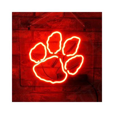 China 2021 New Product Building Ideas Bear Paw Neon Sign Customs Lead Neon Sign for sale