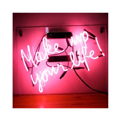 China Hotel Sign Led Neon Lights Custom Neon Light Make Up Your Life Decoration Neon Lights for sale