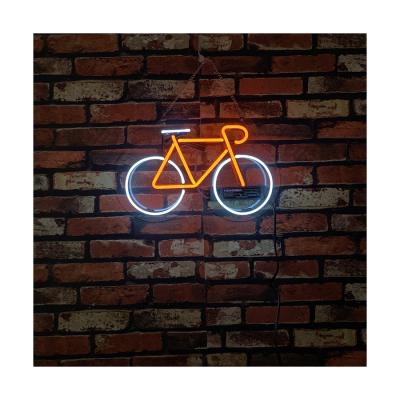 China Buildings Amazon Product Acrylic Glass Tube Bike Bicycle Led Custom Neon Sign for sale