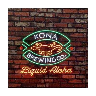 China 2021 Buildings Amazon KONA success brewing liquid co beer bar neon sign aloha customs lead neon sign for sale