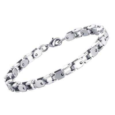 China TRENDY Stainless Steel Box Snake Link Chain Bracelet For Women Men Fashion Jewelry for sale