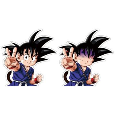 China 3D Lenticular Sticker Decorative Lenticular Sticker DBZ Goku Die Cut 3D Motion Car Sticker Custom Anime Adhesive Lenticular 3D Sticker for sale