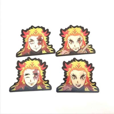 China Wholesale 45 Decorative Designs Sticker Lenticular Motion Sticker For Mobile Phone Anime Stickers Waterproof Lenticular Motion Sticker for sale