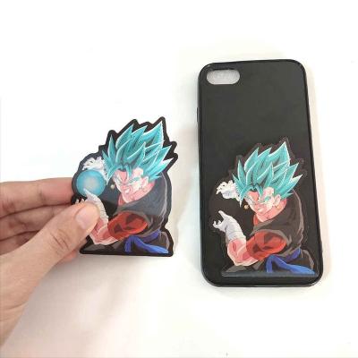 China Decorative Sticker Multiple Patterns Hot Selling For Phone Sticker Waterproof Lenticular Motion Stickers Anime Stickers for sale