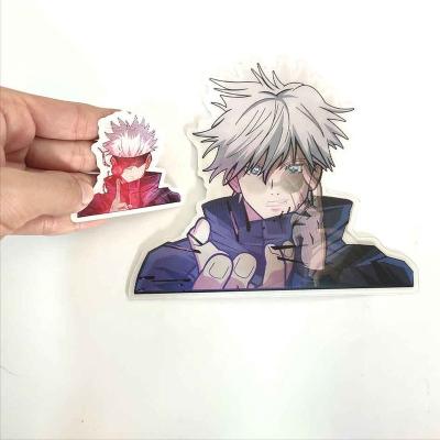 China Decorative Sticker Multiple Patterns Customize Lenticular Motion Sticker 3D Anime Lenticular Phone Stickers Wholesale for sale