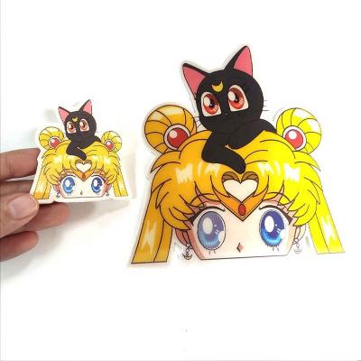 China Wholesale Decorative Sticker Sticker Multiple Patterns Anime Lenticular Stickers Cartoon 3D Motion Waterproof Lenticular Sticker for sale