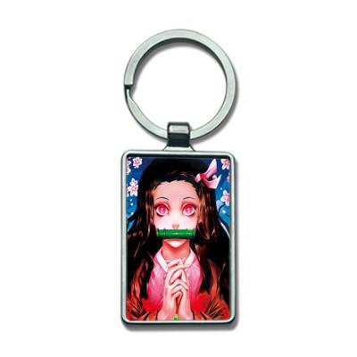 China Fasion Hot Sale 3d Anime Plastic Custom Lenticular Key Chain 3D Key Chain For Promotional Gift Lenticular Keychains for sale