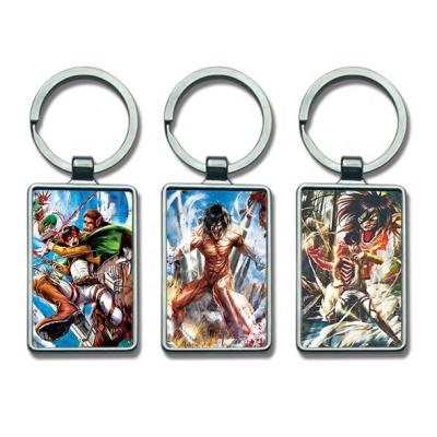 China Fasion Custom Memorabilia Acrylic Plastic 3D Lenticular 3D Key Chain Printed Sports Player Flip Lenticular 3D Keychain for sale