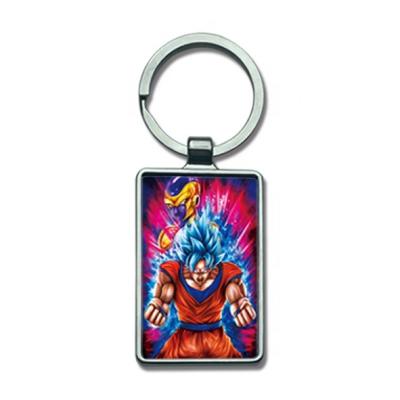 China Fasion Custom 3d Lenticular Flip Keychain 3d Lenticular Key Chain For Gifts Anime 3D 3d Lenticular Keychain Custom Keychain for sale