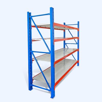 China 2022 hot sell light duty storage racks steel material shelves bolted type warehouse shelf for sale