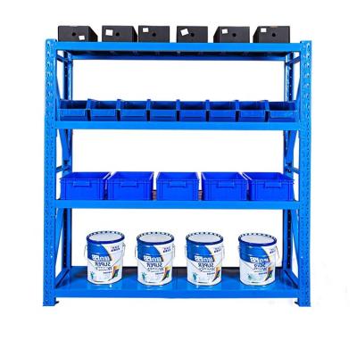 China Light medium warehouse storage rack Color material storage shelves Free matching storage shelf for sale