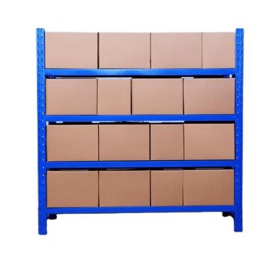 China bolted display shelves hot sell light duty storage racks steel material racking for sale