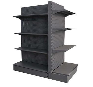 Chine factory owned Double Side retail store Rack High Quality supermarket Display Rack shop Store Shelves à vendre