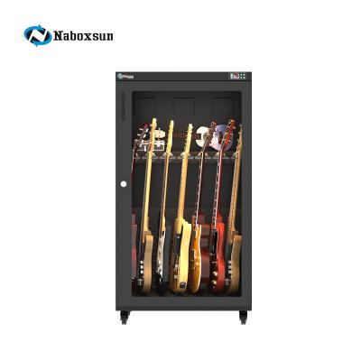 China Modern Guitar Showcase Humidor Guitar Musical Instrument Humidifier Guitar Display Case for sale