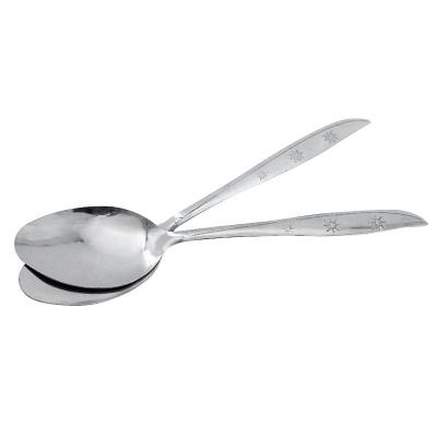 China Sustainable Hot Sale House Tableware Soup Spoon Metal Stainless Steel Dessert Use for sale