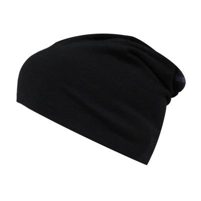 China JOINT Beanies Mens 100 Plain Black Cotton Beanie Uomo Nero for sale