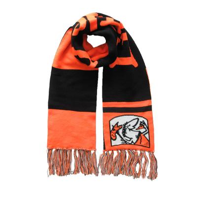 China Long Promotion Custom Designed Logo Men Warm Winter Scarf for sale