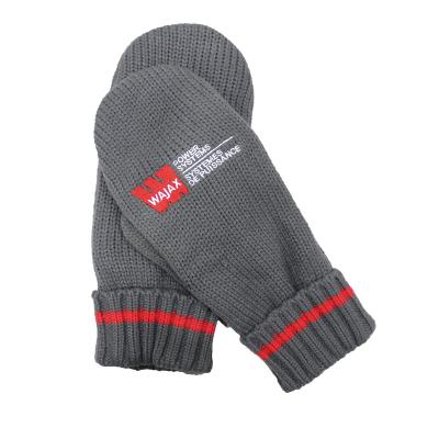 China Simple Custom Logo Embroidery Winter Mittens Fingerless Cycling Gloves For Men for sale